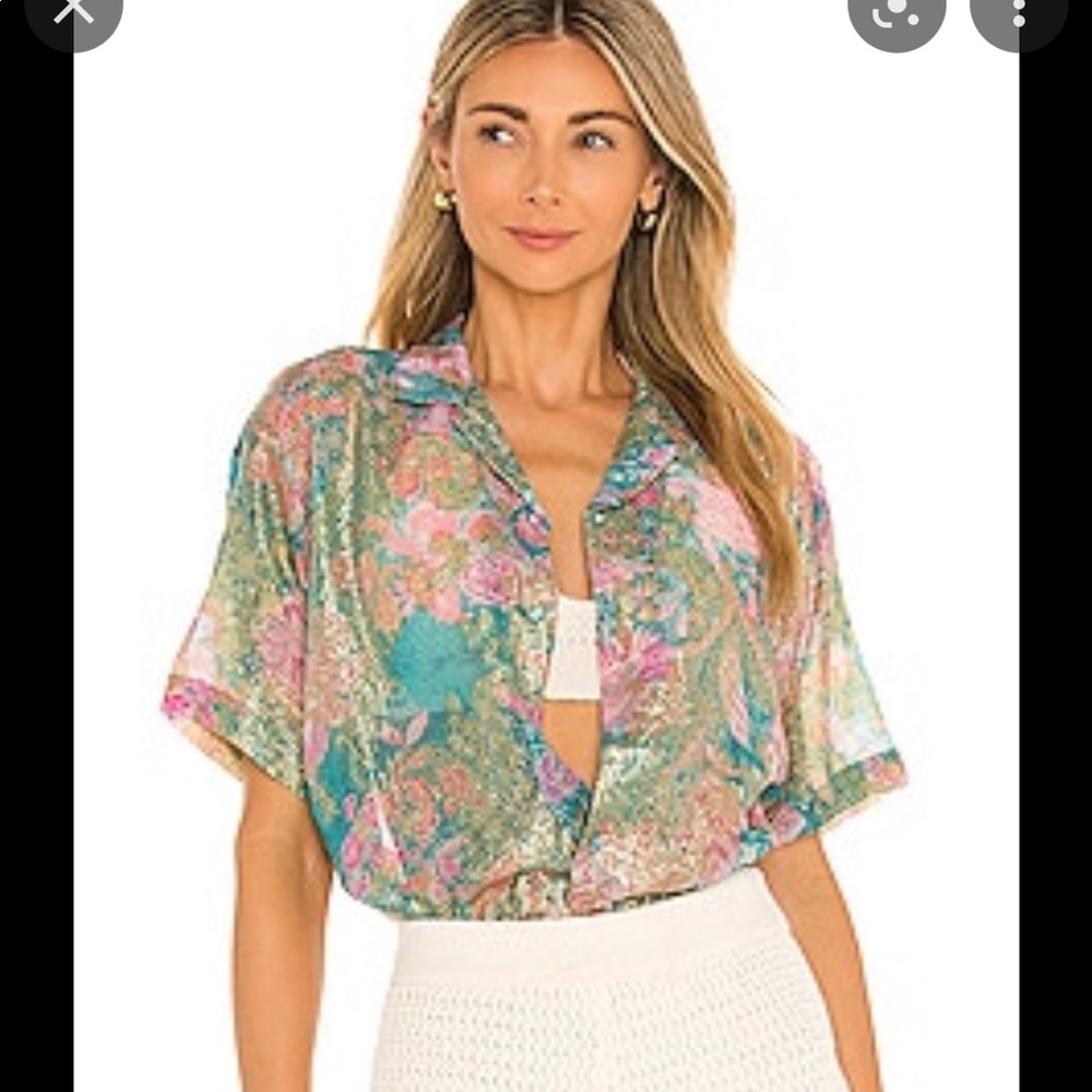 Hemant and Nandita tiana blouse in Mint